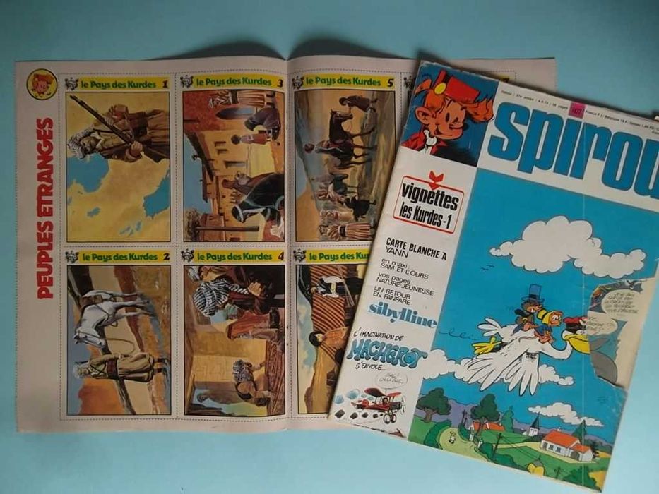 Revistas SPIROU com fichas colecionáveis