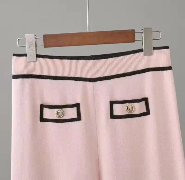 Kontantto komplet spodnie sweter kardigan dzianinka xs-2xl