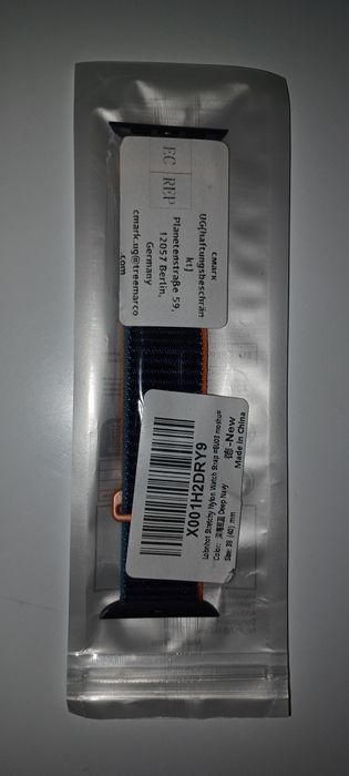 Bracelete 40mm Sport Loop p/ Apple Watch - Azul e Laranja