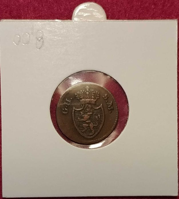 Alemanha - 1 pfennig 1819 (Hesse-Darmstadt) GHSM