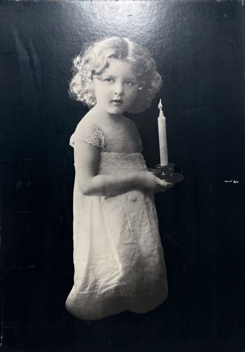 Grande antiga fotografia infantil - Postarte - Casa Portuguesa Lisboa