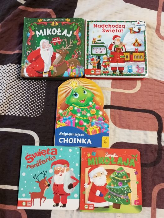 Zestaw książek święta Mikołaj 2 z puzzlami