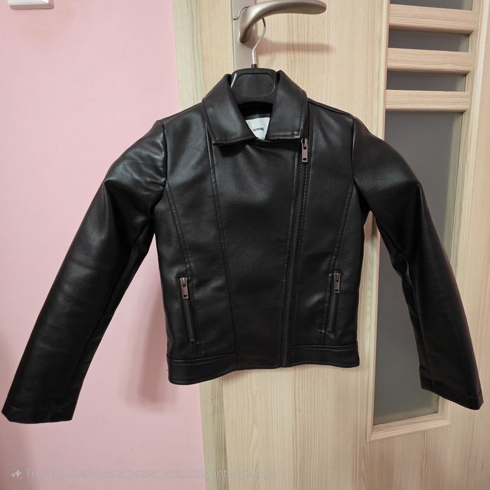 Ramoneska z imitacji skóry rozmiar 134 cm