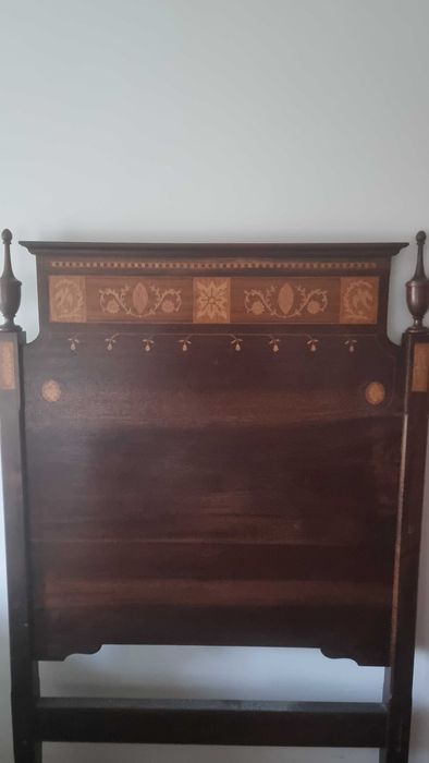 2 Cabeçeiras alta gama de cama antiguidade rara