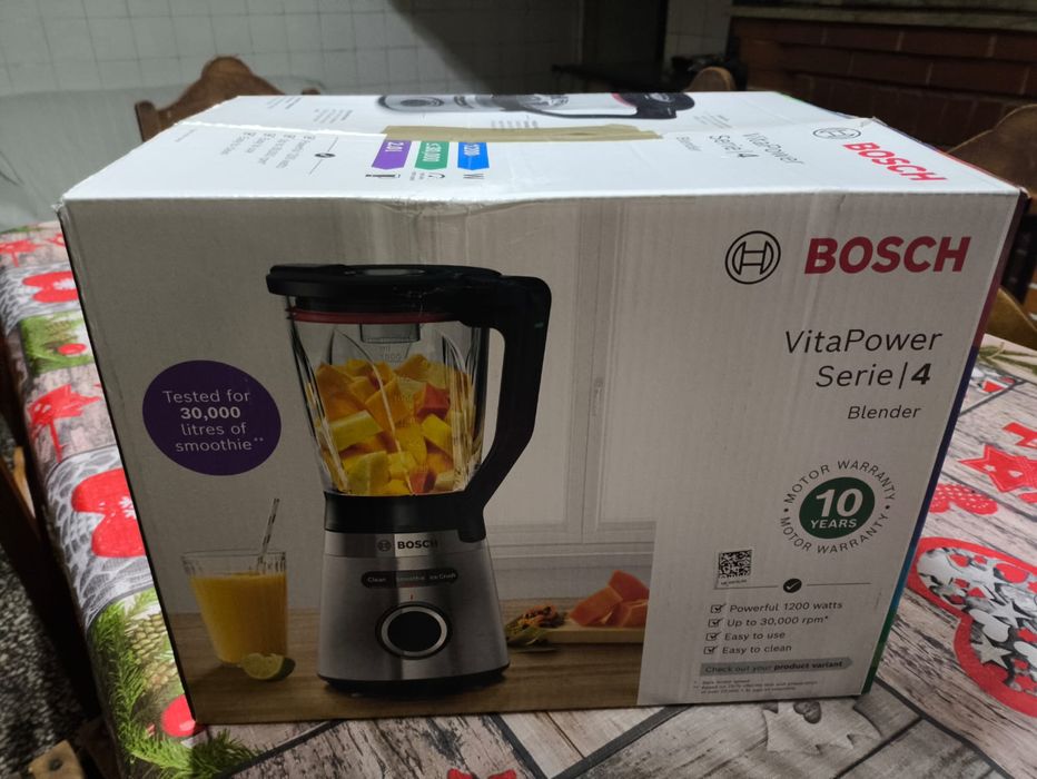 Liquidificador BOSCH MMB6382M VitaPower Série 4 (1200W - 15L inox) - )