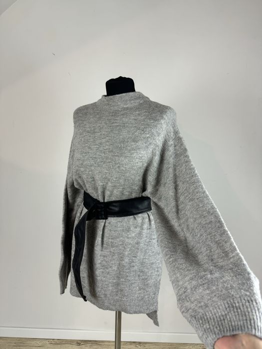 H&M Długi sweter z domieszką wełny / tunika / oversize