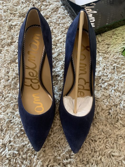 Туфли лодочки синие замшевые Sam Edelman, не kors, le silla