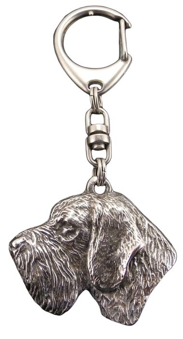 Wyżeł niemiecki szorstkowłosy brelok posrebrzany Art-Dog