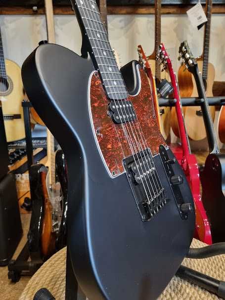 Satin Black Series Ambra Telecaster  gitara elektryczna 2xhumbucker