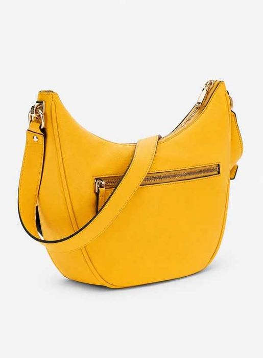 Mala GUESS Crossbody GG — Amarelo Mostarda