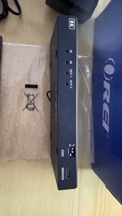 Rozdzielacz HDMI OREI BK 102A z funkcja ekstrakcji audio