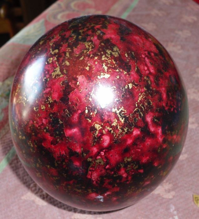 Ovo de Avestruz Pintado (pintura metalizada)