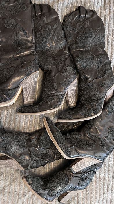 Сапоги козаки осінь,зима, шкіряні чоботи