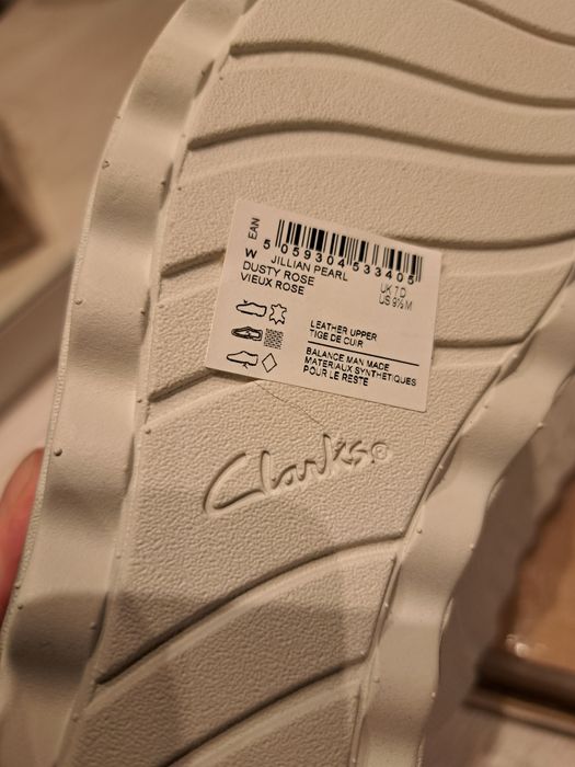 Clarks damskie sandaĺki, nowe,40 26cm