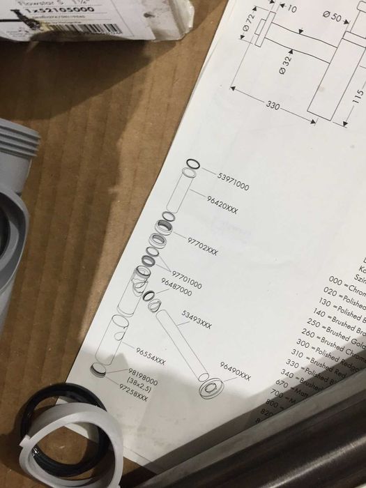 Hansgrohe Flowstar S Syfon umywalkowy Czarny Chrom Szczotkowany