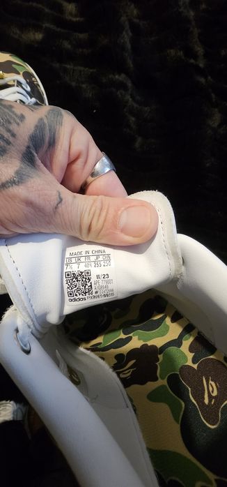 Sapatilhas Adidas Stan Smith BAPE 40,5