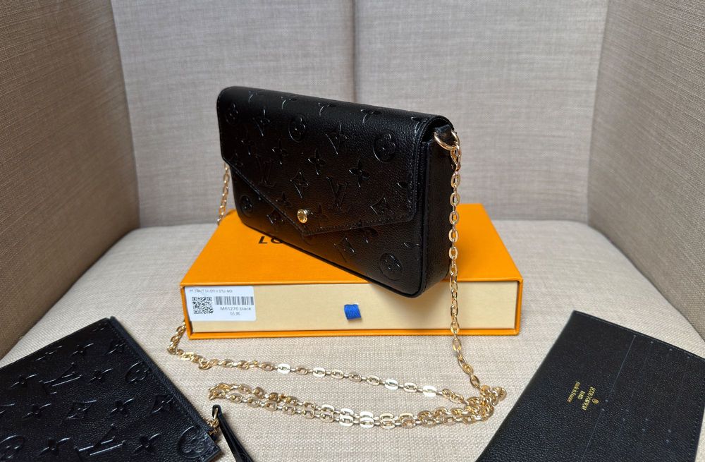Torebka Louis Vuitton LV czarna ZESTAW