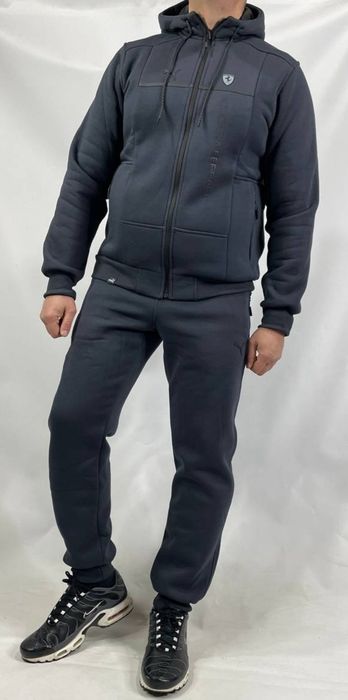 Мужской спортивный костюм Puma зимний теплый на флисе