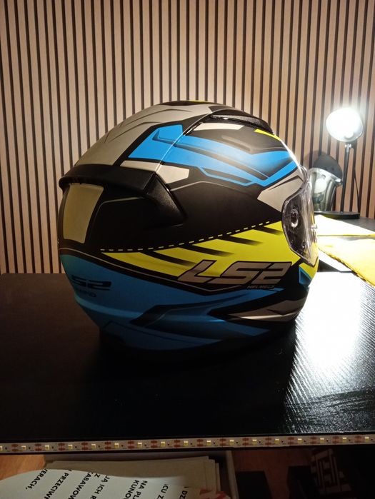 Kask motocyklowy.