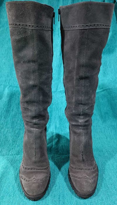 Botas em Camurça - Cinzentas - BARATÍSSIMAS