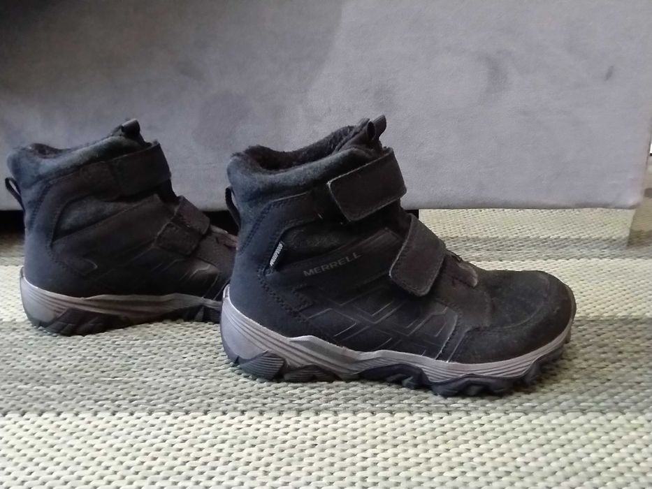 Buty za kostkę chłopięce  Kozaki / Śniegowce Merrell Moab Polar rozm.