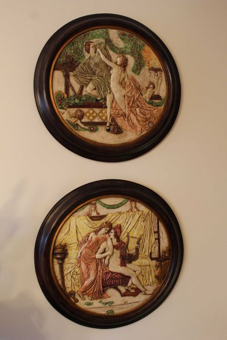 Quadro redondo em marfinite