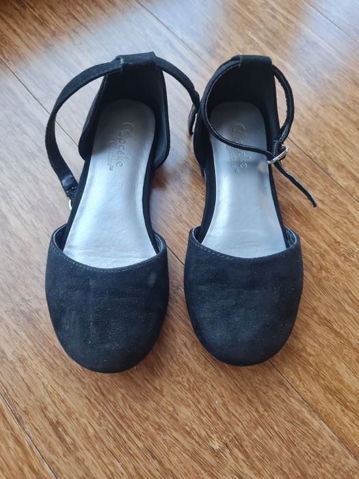 Czarne pantofelki rozmiar 27