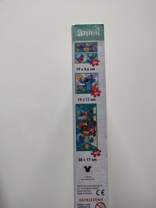NOWE puzzle Stitch Lilo 30, 60, 160 4w1