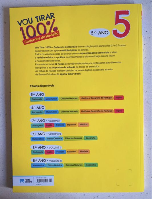 Vou Tirar 100% - 5.º Ano - Cadernos de Revisão