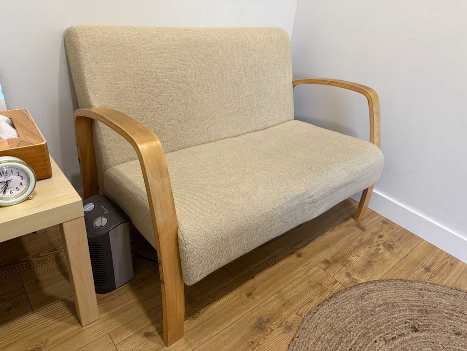 Cadeirão e Sofá Bege