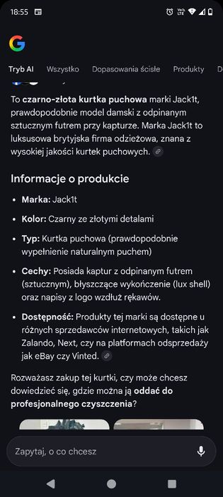 Kurtka czarna  Jack1t Jackit puchowa stan idealny rozmiar S