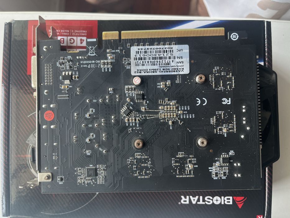 Placa Gráfica Biostar Radeon RX 560 4GB GDDR5 (Com Caixa)