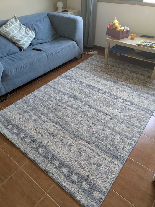 Tapete azul mesclado