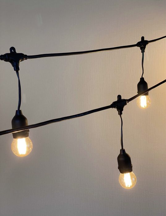 ретро гірлянда з економними лампами єдісона  экономная ретро гирлянда