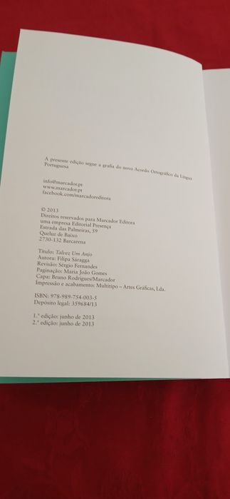 Talvez um anjo de Filipa Sáragga
