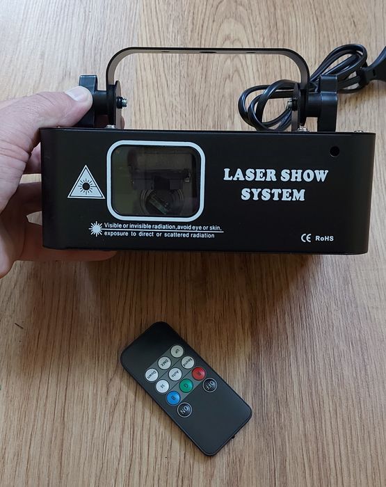 Laser Light4Me RGB Geometric 500mW NOWY Projektor pilot