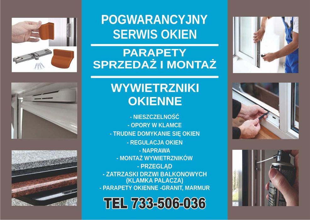 SERWIS NAPRAWA OKIEN DRZWI wymiana uszczelek regulacja szybkie terminy