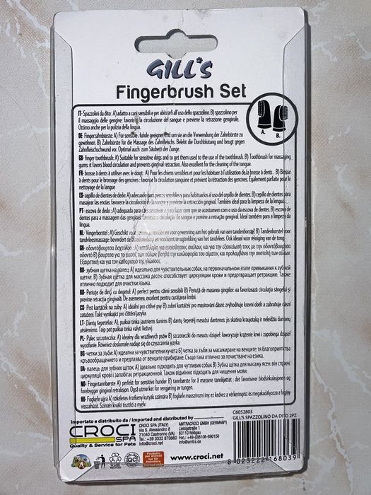 Зубна щітка для котів та собак