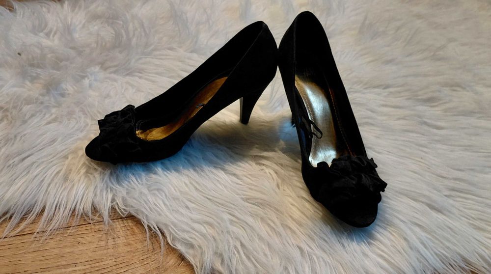 Buty z odkrytymi palcami, H&M, rozm. 37