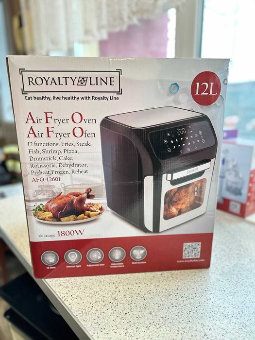 Аэрофритюрница 12 л Royalty line AFO-12601 Черная: 3 999 грн ...