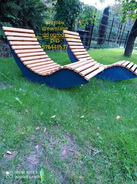 Leżaki - bujak drewniany