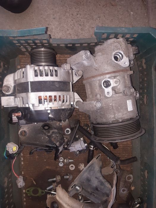 Toyota Avensis 2.0 Td, D4D alternator, sprężarka klimatyzacji, turbina