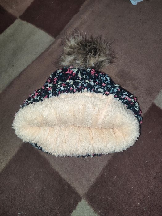 Зимняя шапка женская с мехом! капюшон, шарф, баф!