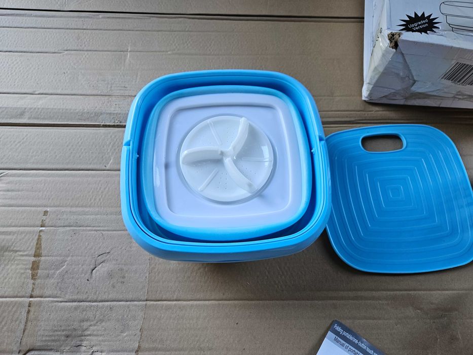 Mini przenośnia pralka składana, mała pralka turystyczna