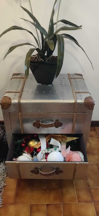 Arca steampunk alumínio 2 gavetas NEGOCIÁVEL