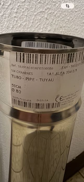 Tubo para cheminé