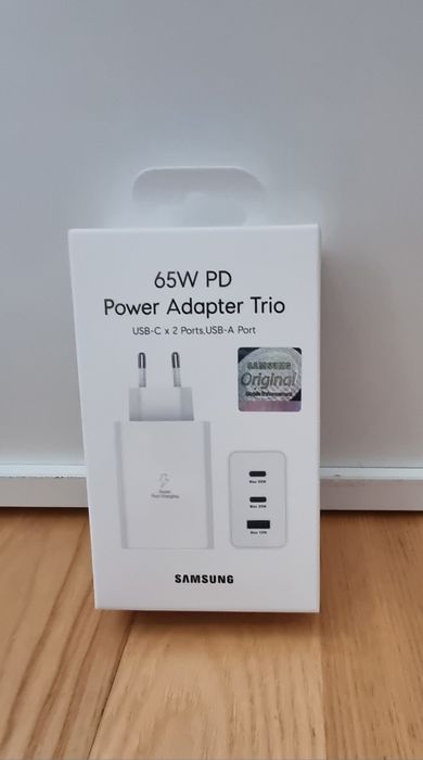 Nowa oryginalnie zapakowana ładowarka Samsung Trio 65W