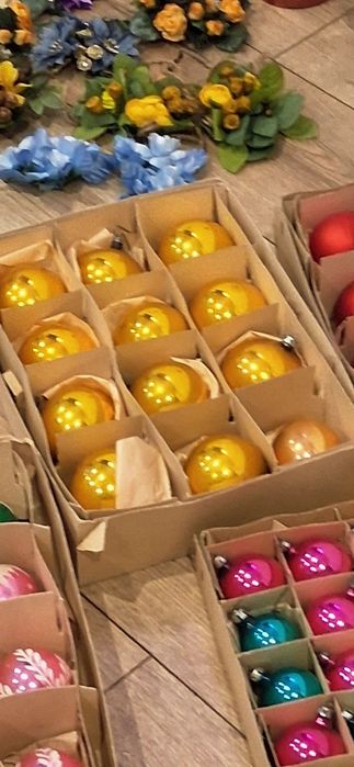 Bombki szklane z czasów prl