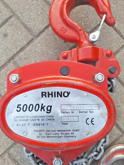 Wciągarka łańcuchowa ręczna 5000kg