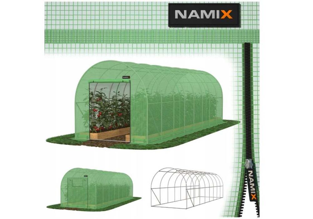 Tunel foliowy szklarnia 3x8 m 24m² wysokość 2,5m
